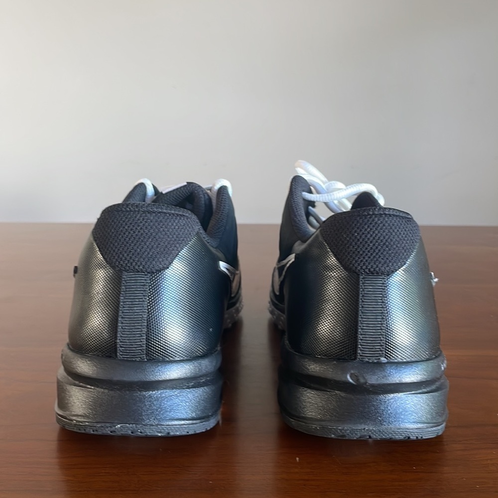 Nike Mens Alpha Huarache Varsity 3 CK6208-010 Black/White Shoes Size 9.5 used - Picture 5 of 5